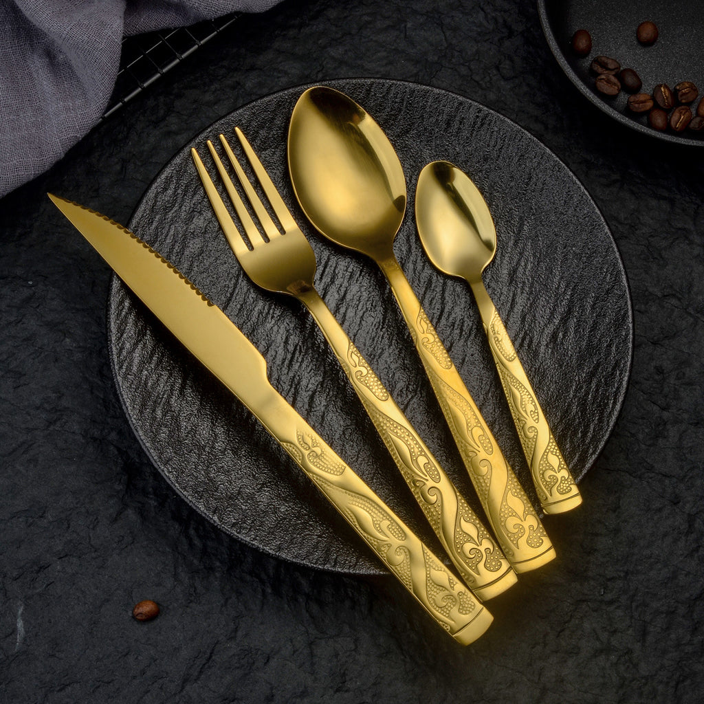 Château Oaks Golden Luxe Cutlery Set