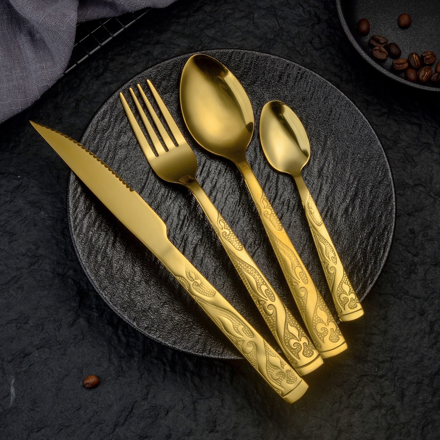 Château Oaks Golden Luxe Cutlery Set