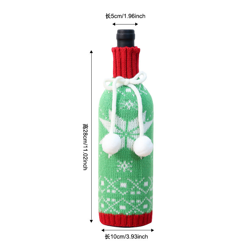 Knitted Christmas Bottle Sweater