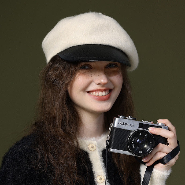 Vionna Wool-Blend Beret