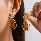 Adorá Golden Calming Stones Earrings