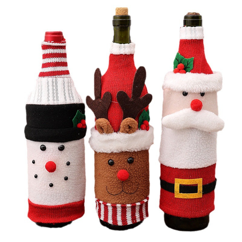 Christmas Knitted Bottle Sweaters