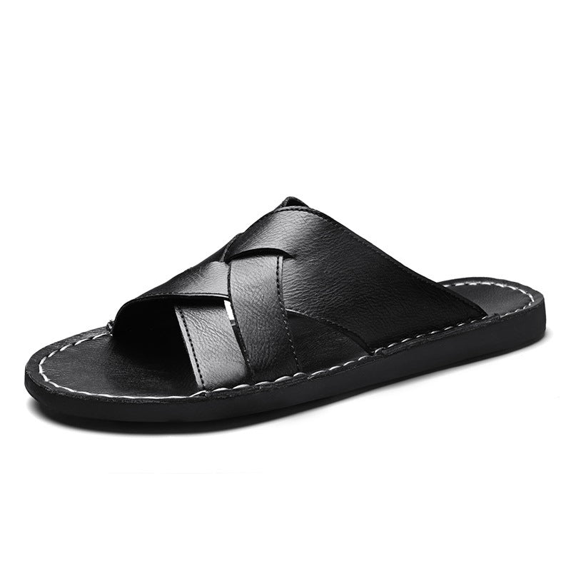 Roma Faloni Knitted Leather Slides