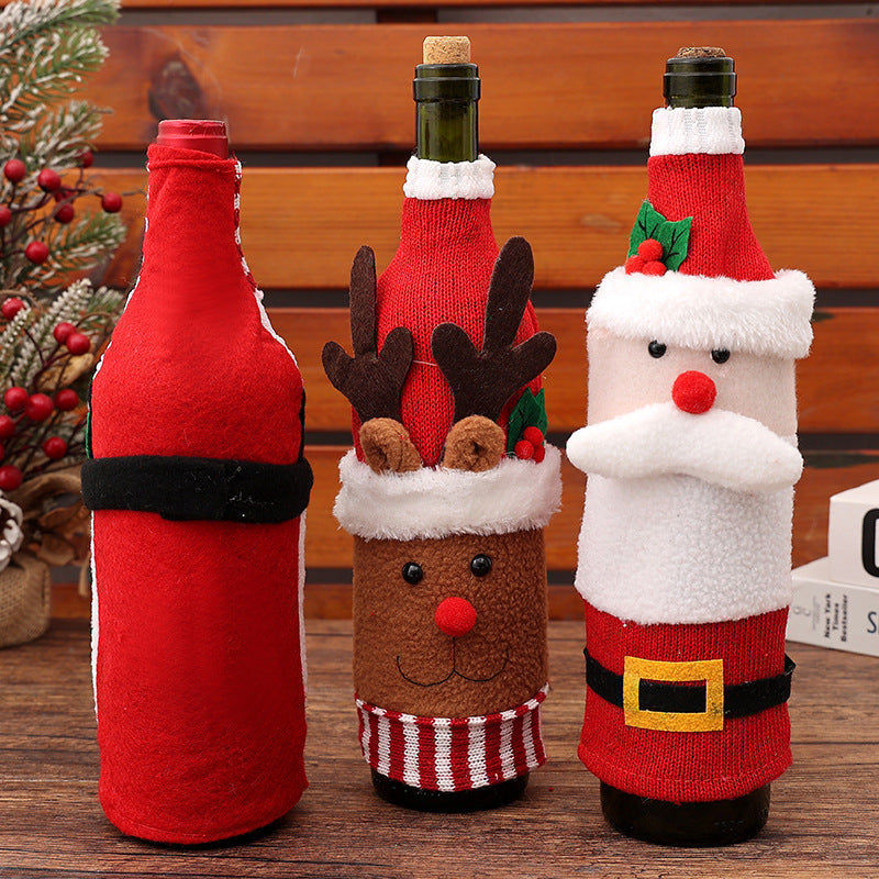 Christmas Knitted Bottle Sweaters