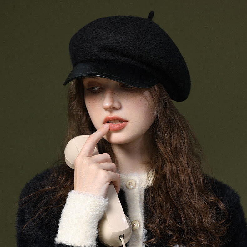 Vionna Wool-Blend Beret