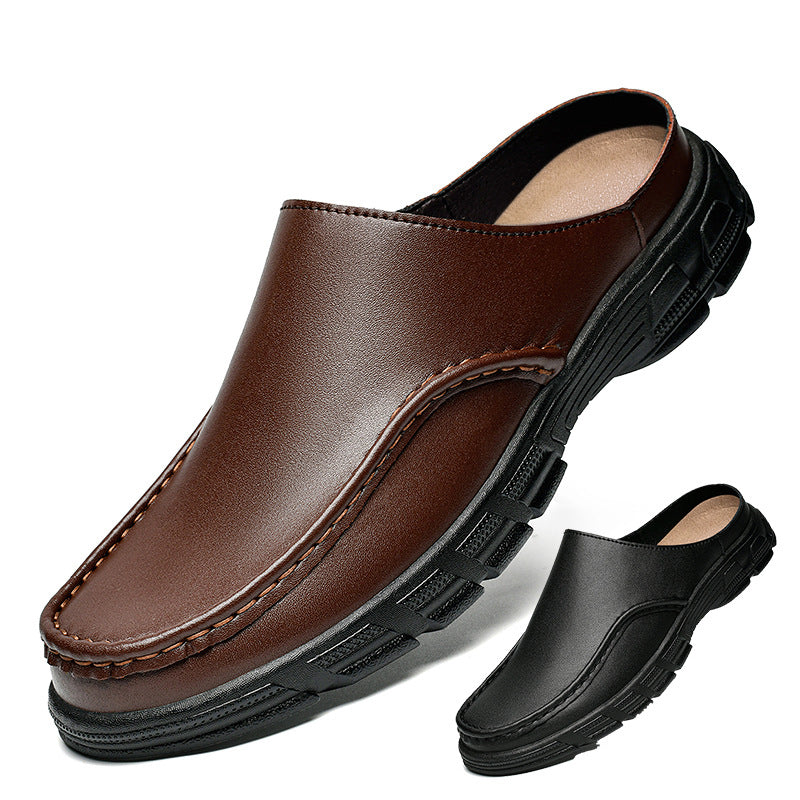 Giorgio Cowhide Slip-On Mule