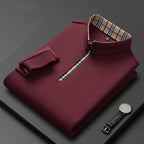 Jack Dean Plaid Collar Polo