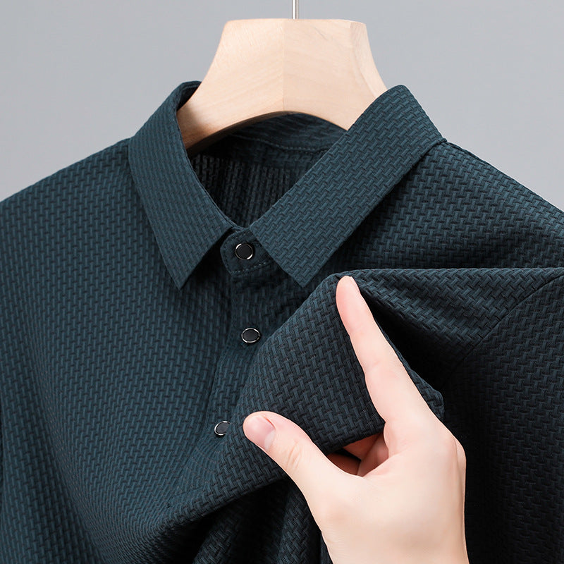 Alex Ford Icy Nylon Short-Sleeve Polo