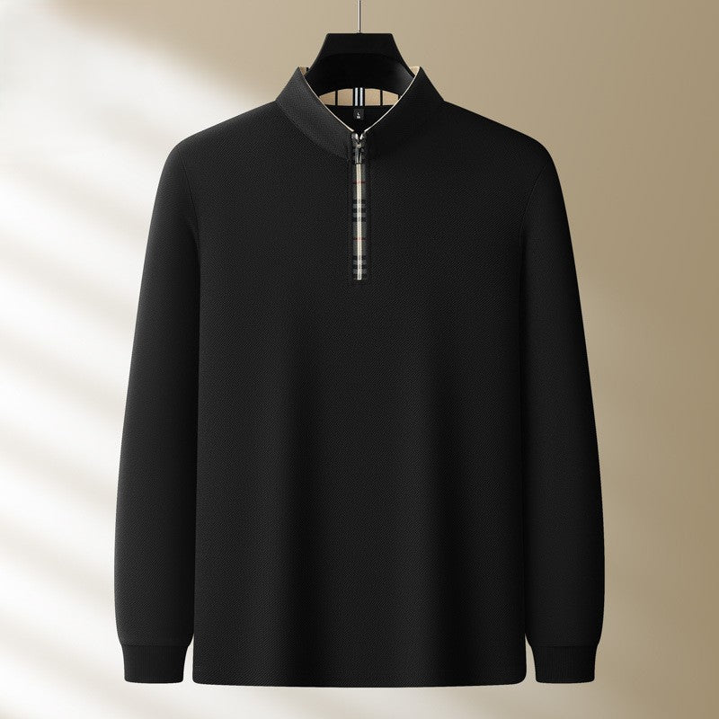 Jack Dean Plaid Collar Polo