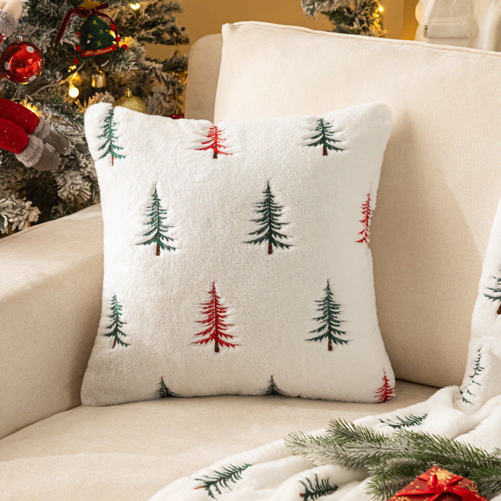 Christmas Snowy Plush Pillowcase