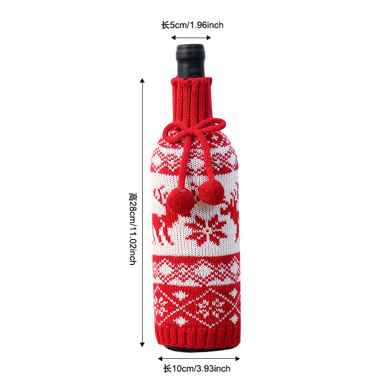 Knitted Christmas Bottle Sweater