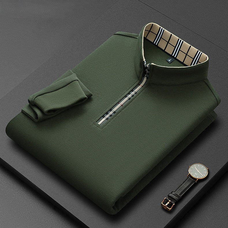 Jack Dean Plaid Collar Polo