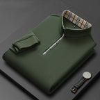 Jack Dean Plaid Collar Polo