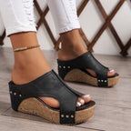 Penelope Bolted Wedge Sandals