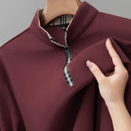 Jack Dean Plaid Collar Polo