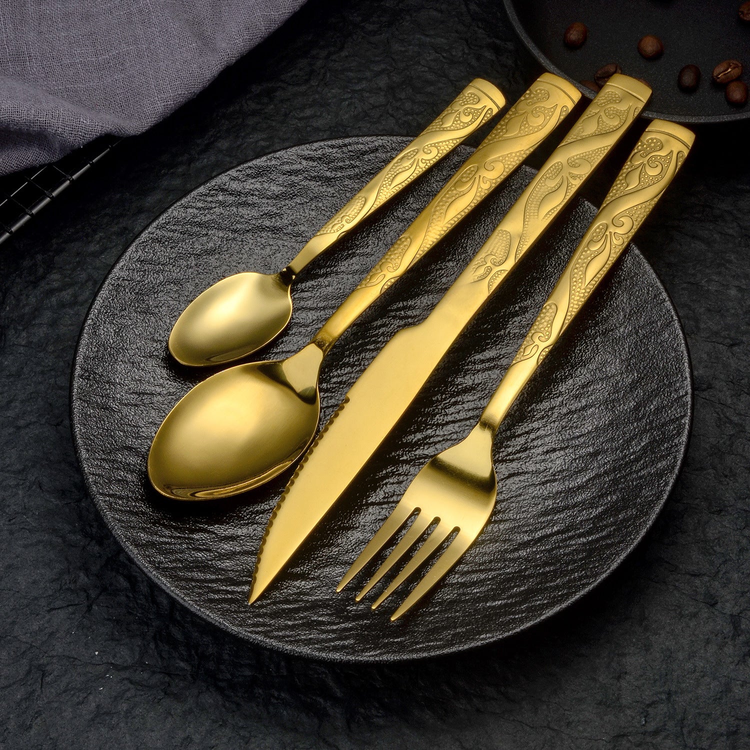 Château Oaks Golden Luxe Cutlery Set