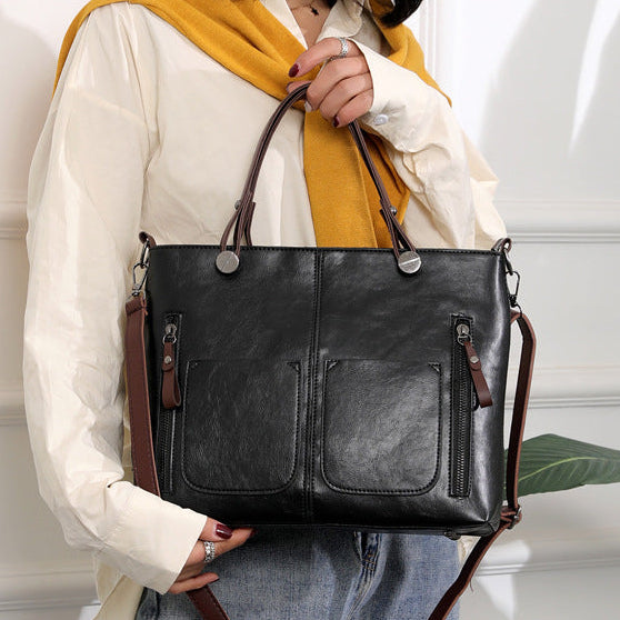 Madison Rose Vintage Oil Wax Tote