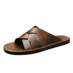 Roma Faloni Knitted Leather Slides