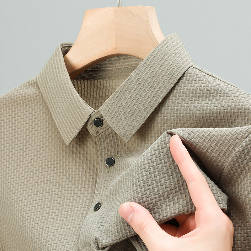 Alex Ford Icy Nylon Short-Sleeve Polo
