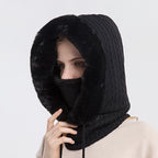 Mukava Chic Fur Knit Balaclava