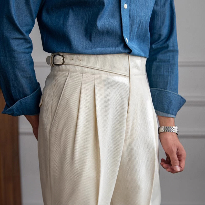 Roma Faloni Italian Pleated Trousers