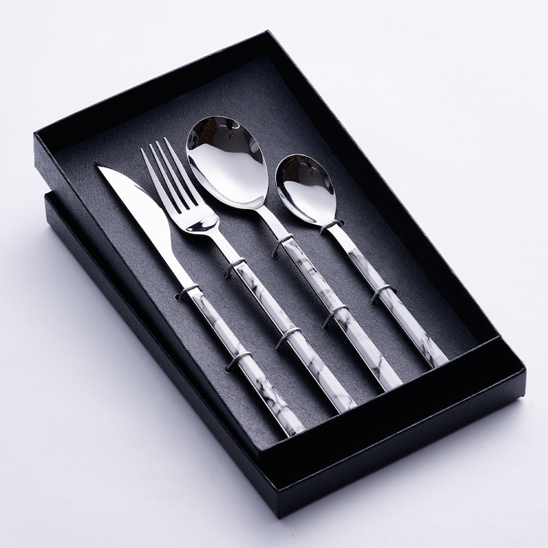 Château Oaks Nordic Marble Cutlery Set