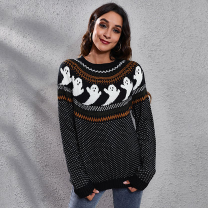 Pumpkins™ Halloween Ghost Pullover Sweater