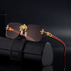 Saint Ridge Cross Rimless Shades