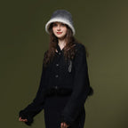 Vionna Soft Felt Fur Bucket Hat