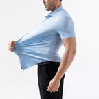 Alex Ford Stretch Short-Sleeve Dress Shirt
