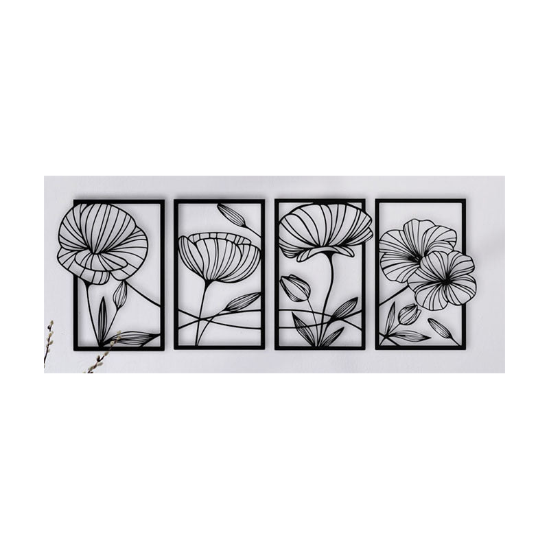 Mason Arts Lotus Metal Wall Art (Set of 4)