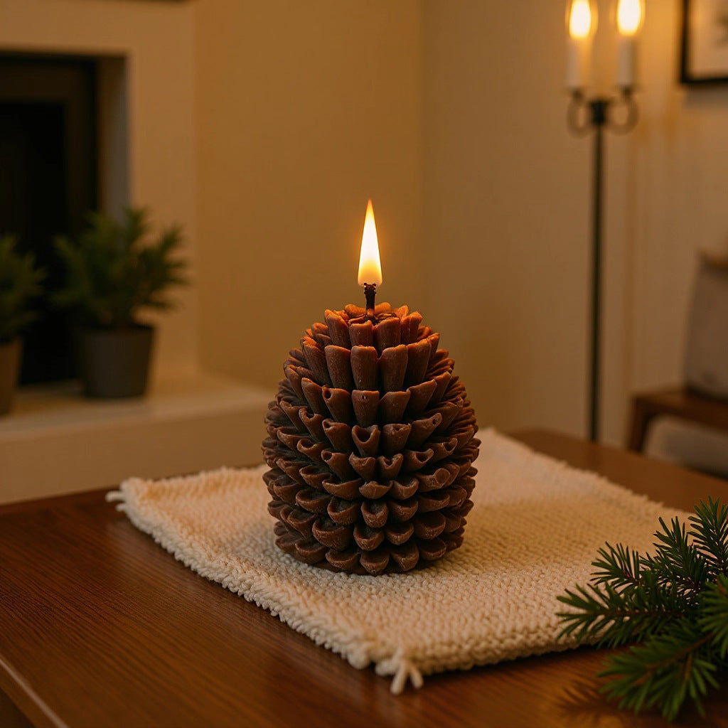 Holly & Pine Christmas Gifting Pinecone Candle