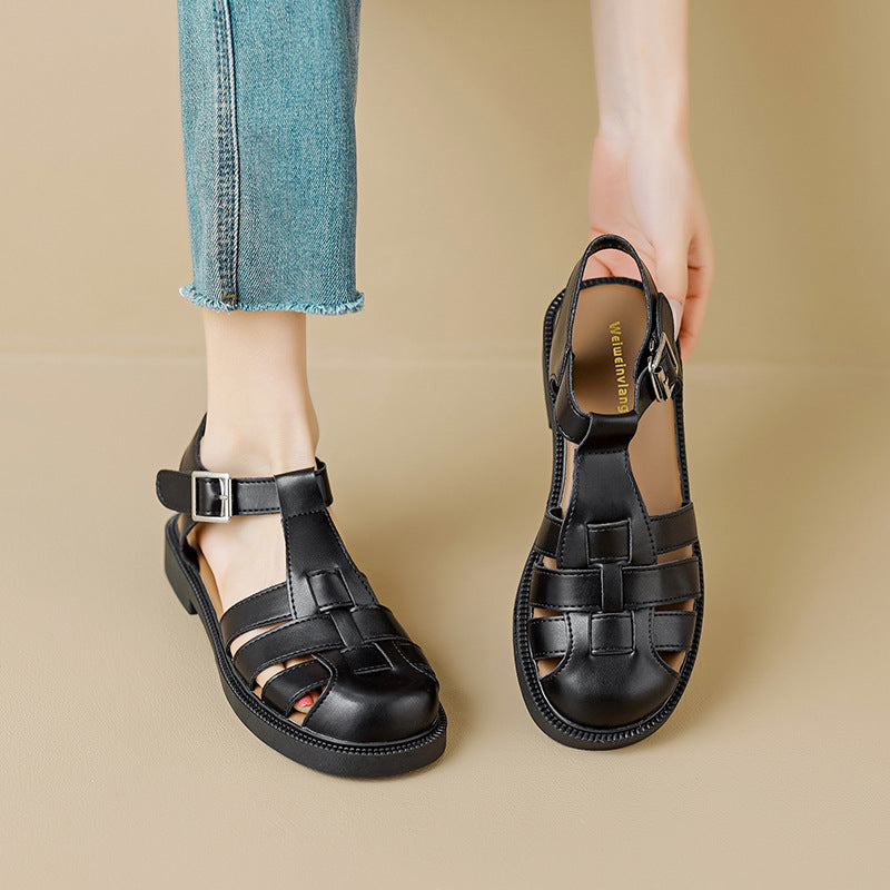 Penelope Rose Roman Flat Sandals