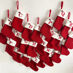 Classic A-Z Lettered Christmas Knitted Stockings