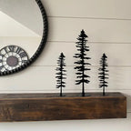 Mason Arts Pine Tree Metal Decor (Set of 3)