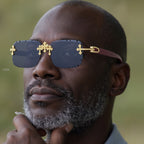 Saint Ridge Cross Rimless Shades