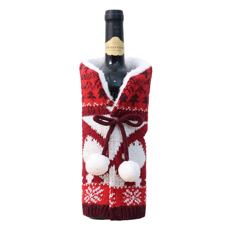 Mukava Knitted Wool Christmas Bottle Sweater