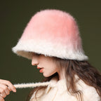 Vionna Soft Felt Fur Bucket Hat
