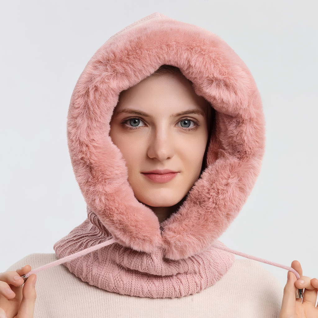 Mukava Chic Fur Knit Balaclava