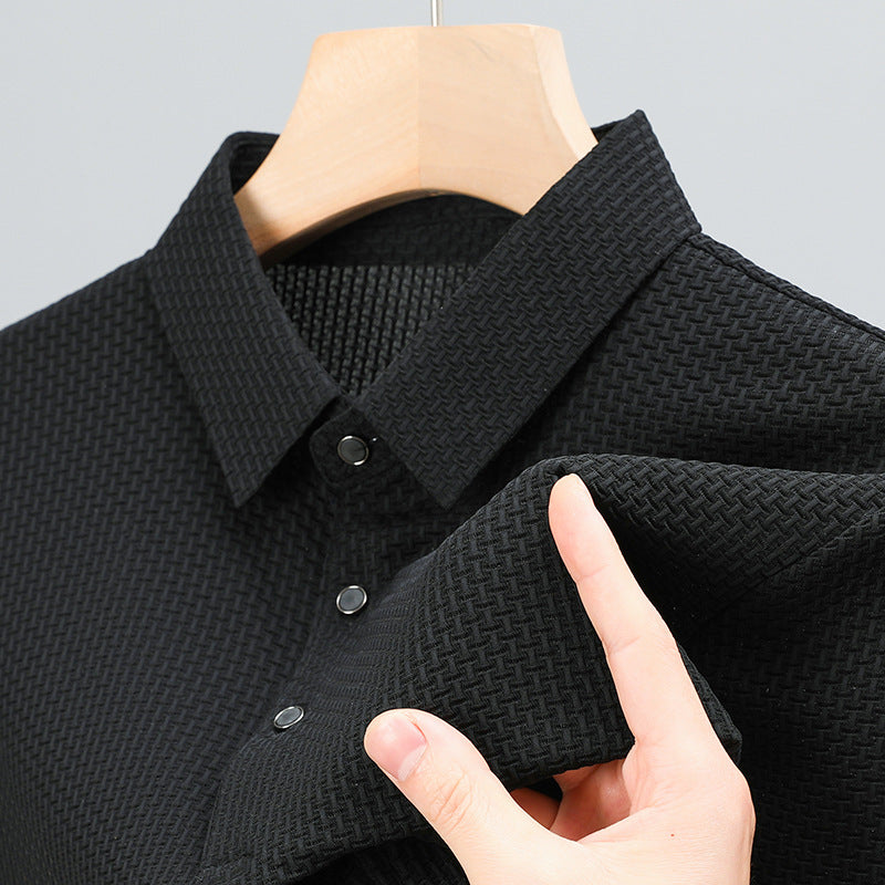 Alex Ford Icy Nylon Short-Sleeve Polo