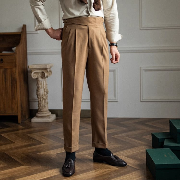 Roma Faloni Italian Pleated Trousers