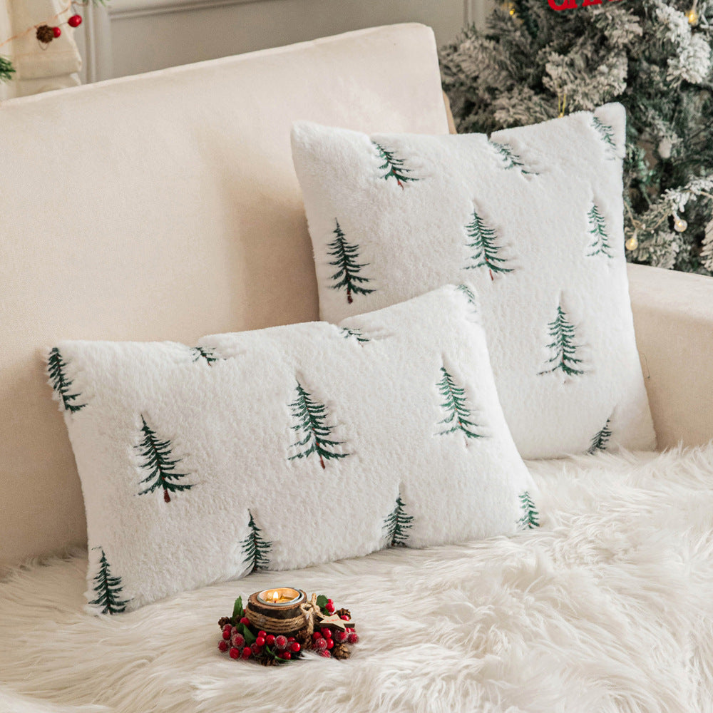 Christmas Snowy Plush Pillowcase