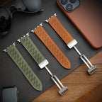 Parker Studio Checkered Leather Strap (Apple Watch Band)