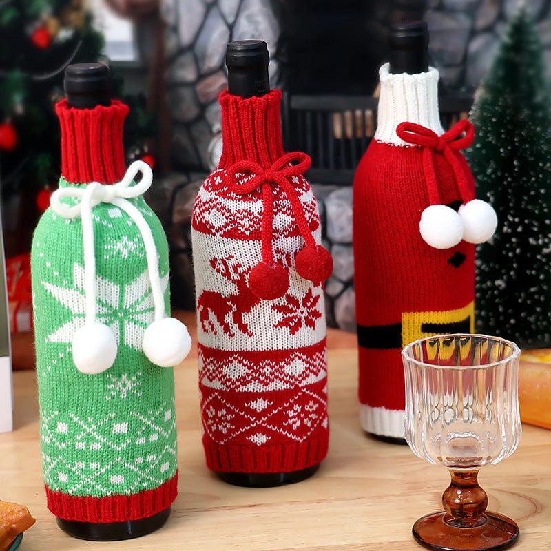 Knitted Christmas Bottle Sweater