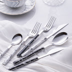 Château Oaks Nordic Marble Cutlery Set