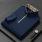 Jack Dean Plaid Collar Polo