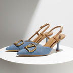Ruth Rose Denim Slingbacks