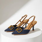 Ruth Rose Denim Slingbacks