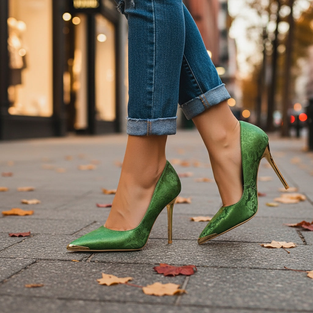 Ruth Rose Japanese Kimonosilk Heels