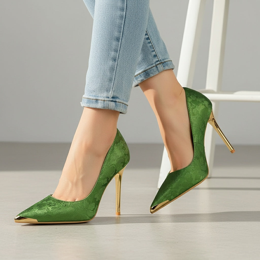 Ruth Rose Japanese Kimonosilk Heels